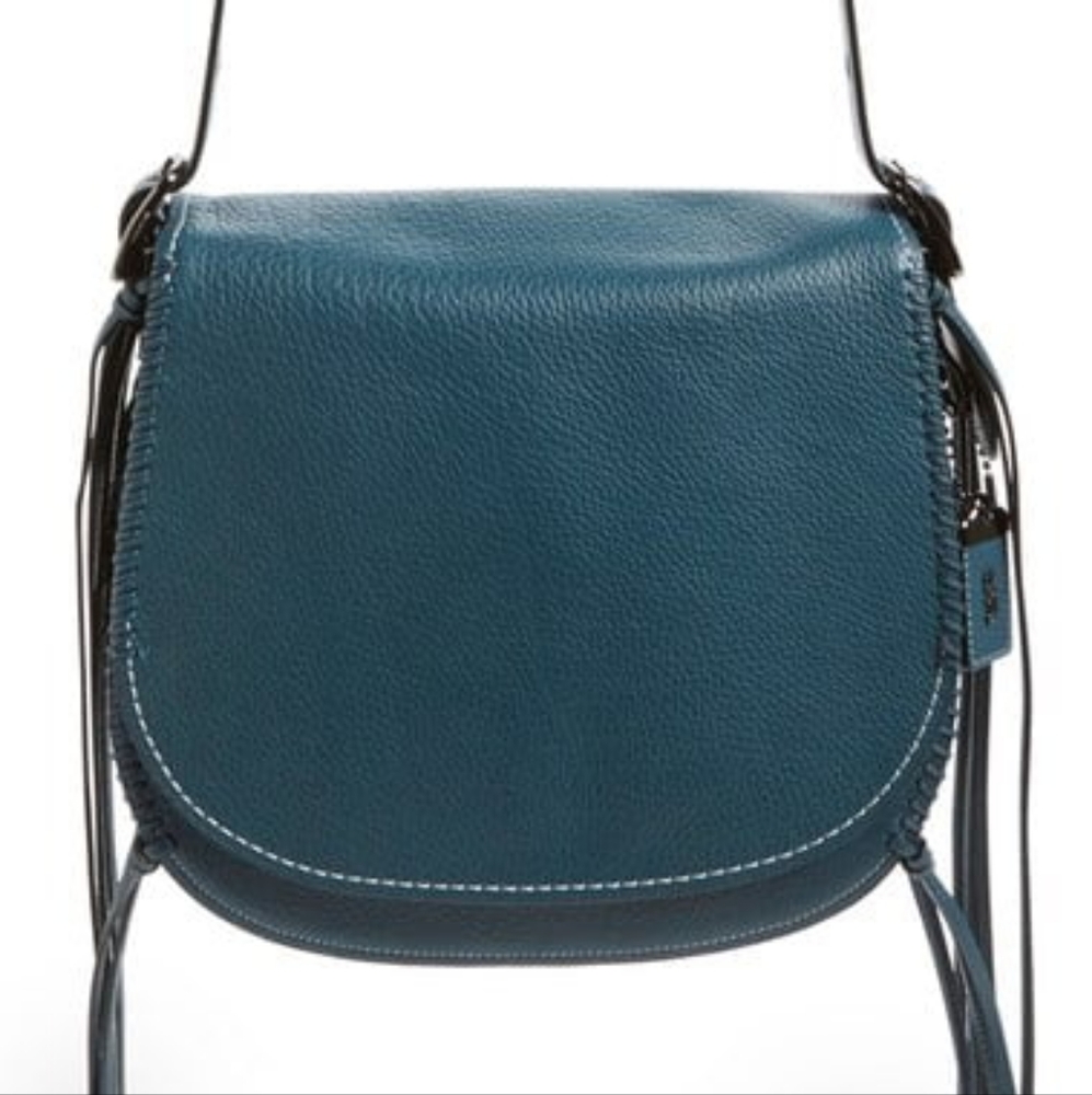 💫1941 Saddle bag with whiplash details HTF Mineral Mineral color! - Picture 5 of 6